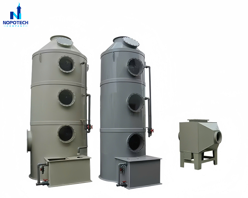 Cấu tạo của tháp hấp phụ cũng không quá phức tạp