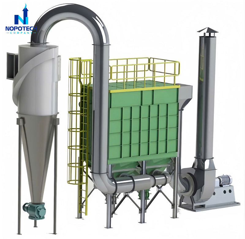 Cấu tạo hệ thống hút bụi lò gạch của NOPOTECH