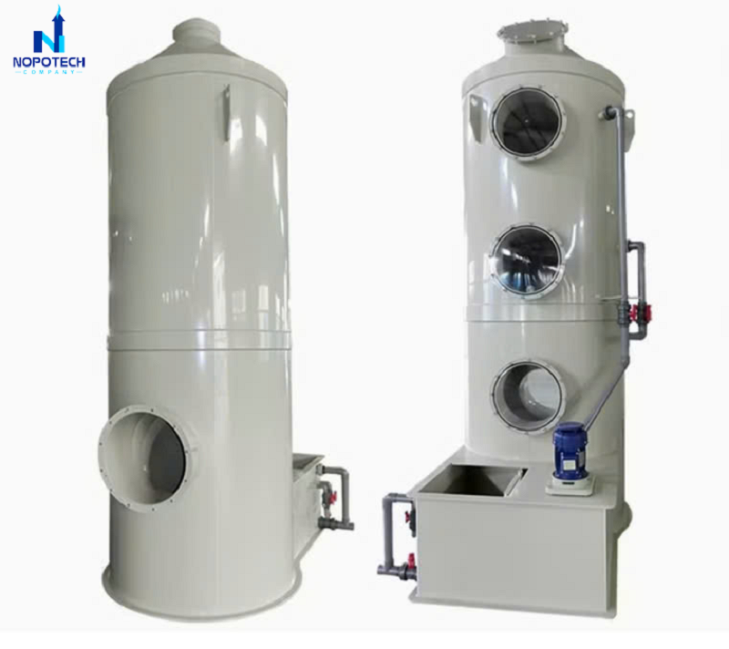 Tháp hấp thụ được sử dụng trong xử lý khí thải