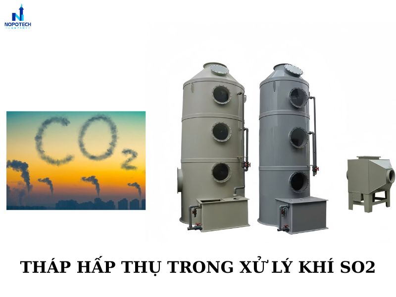 Tháp hấp thụ được ứng dụng rộng rãi trong xử lý khí CO