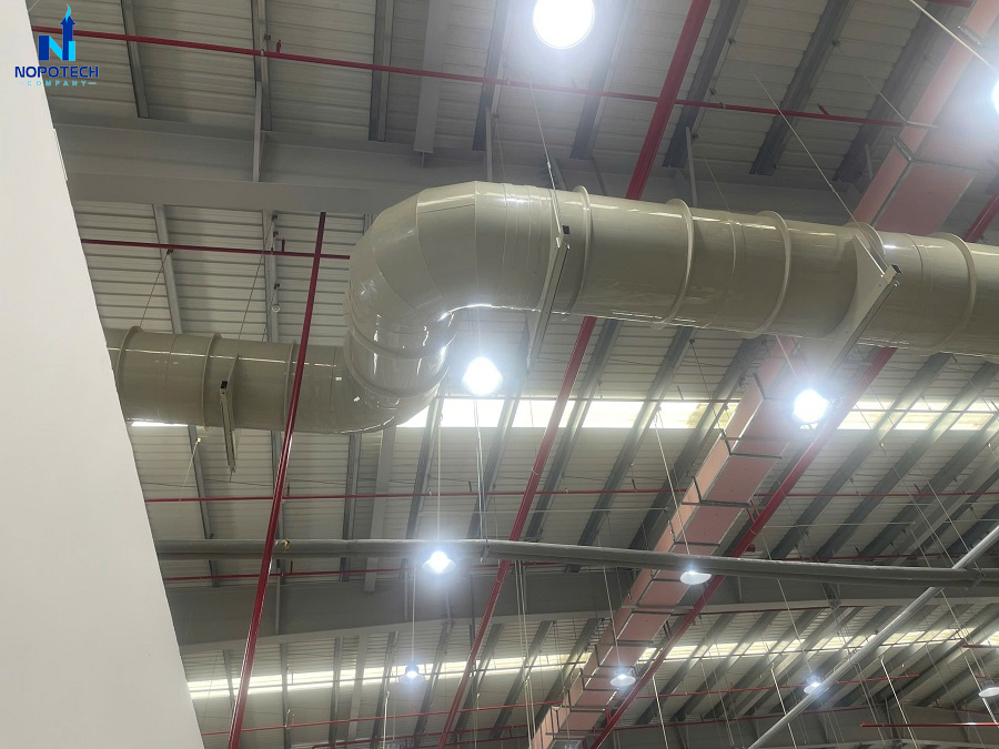Hệ thống xử lý khí thải cho dây chuyền sản xuất dây đai an toàn