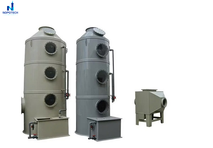 Tháp hấp thụ bằng nhựa PP (Polypropylene) là thiết bị xử lý khí thải dạng ướt được thiết kế từ vật liệu nhựa PP