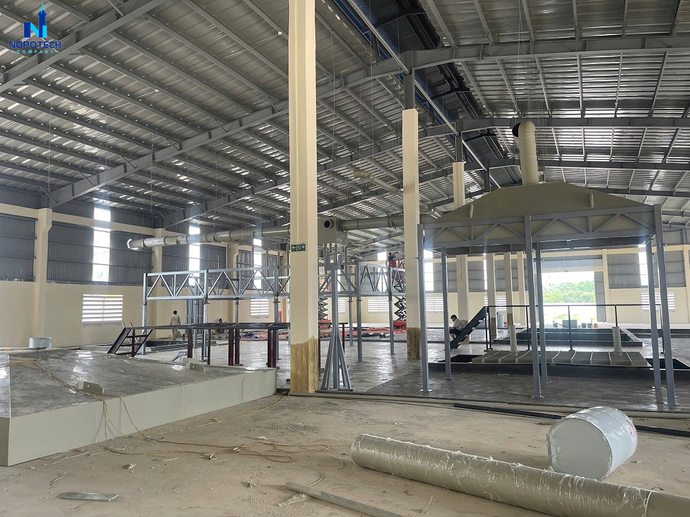 Cận cảnh dự án hệ thống xử lý khí thải tại nhà máy sản xuất đồng sunfat tại Bỉm Sơn - Thanh Hóa do NOPOTECH phụ trách