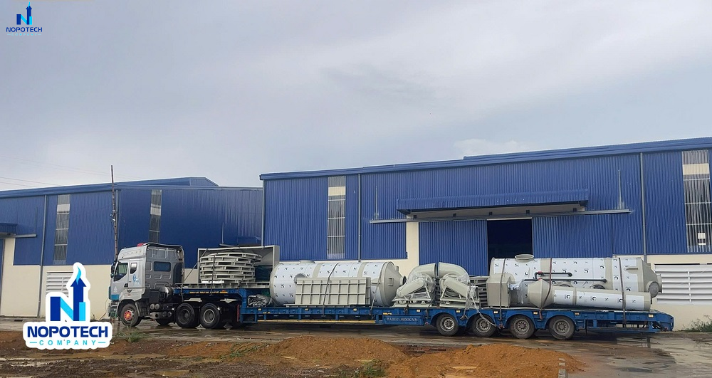 NOPOTECH vận chuyển các trang thiết bị, máy móc, hệ thống đến tận chân công trình để tiến hành lắp đặt, bàn giao cho chủ đầu tư