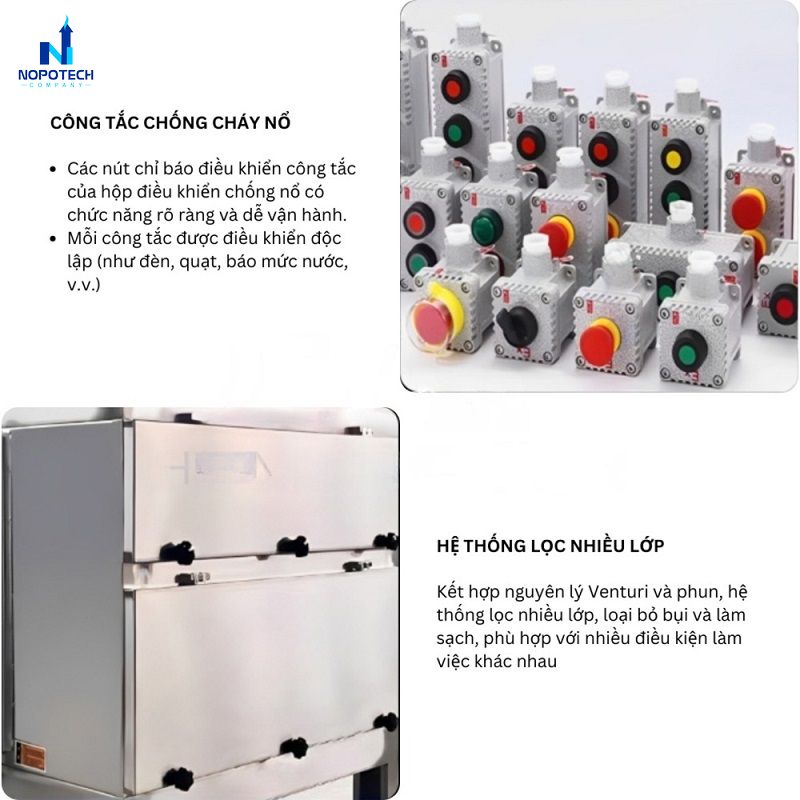 Đặc điểm cấu tạo nổi bật của tháp xử lí khí thải Venturi