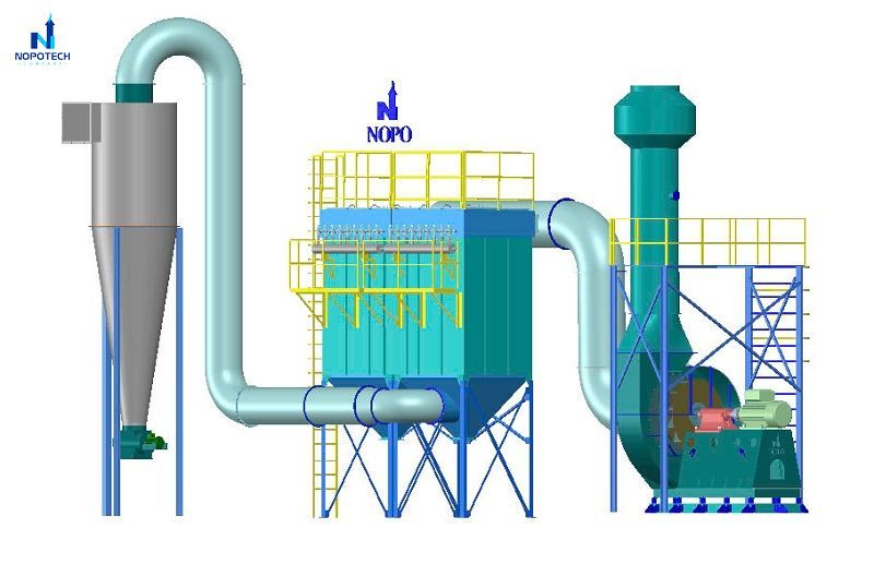 Nguyên lý và cấu tạo hệ thống hút lọc bụi công nghiệp