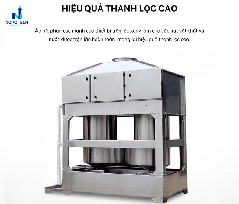 Ưu điểm tháp phun lốc xoáy
