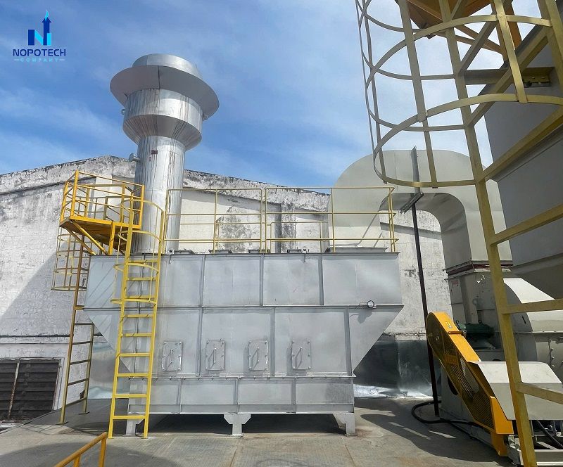 Xử lý khí thải NH3 bằng tháp hấp phụ