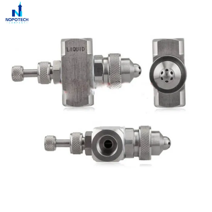 Cấu tạo béc phun nguyên tử hỗn hợp nước và khí 6 lỗ inox 304