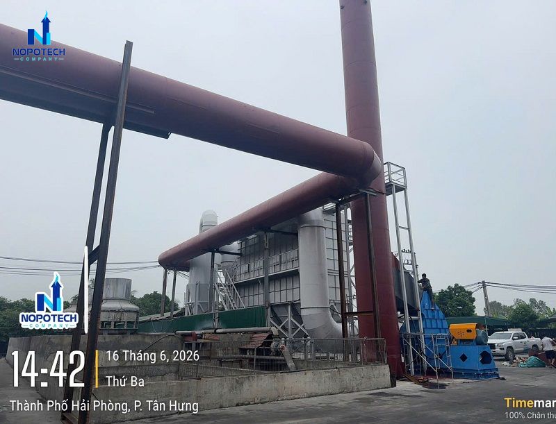Dự án hệ thống hút lọc bụi quá trình nấu kim loại