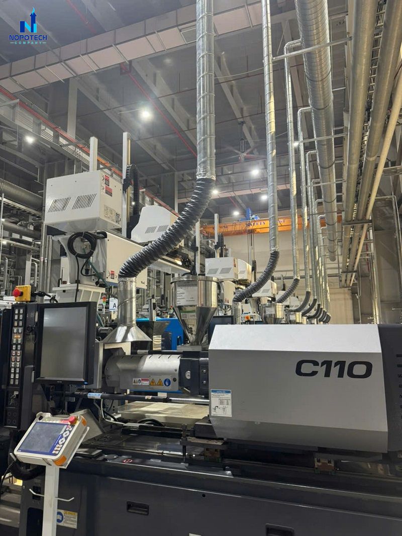 Dự án xử lý khí thải máy CNC và máy ép nóng tại Bắc Ninh