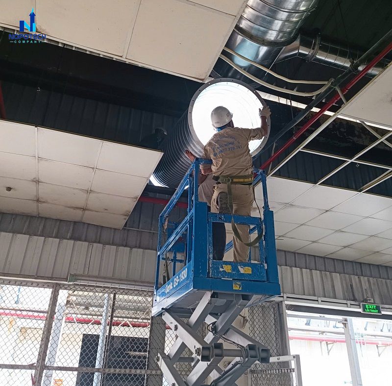 Dự án hệ thống xử lý khí thải phòng pha sơn tại Nitori