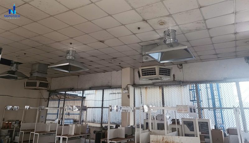 Dự án hệ thống xử lý khí thải phòng pha sơn tại Nitori