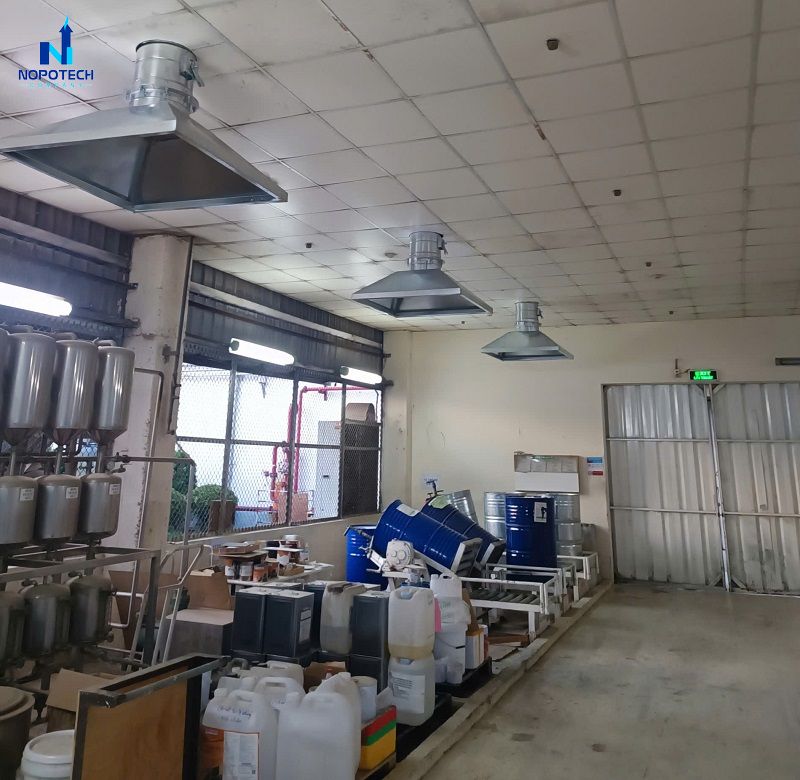 Dự án hệ thống xử lý khí thải phòng pha sơn tại Nitori