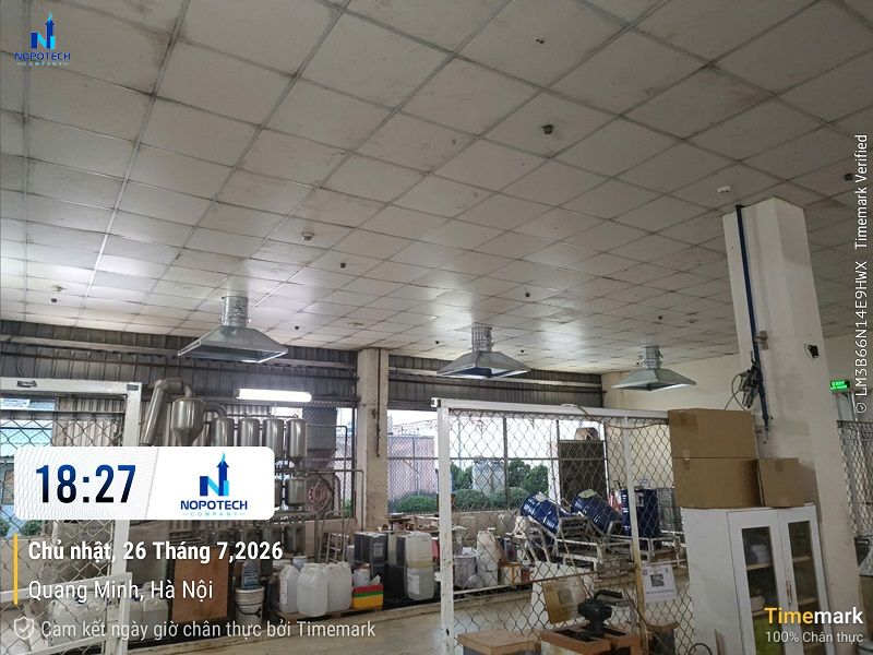 Dự án hệ thống xử lý khí thải phòng pha sơn tại Nitori