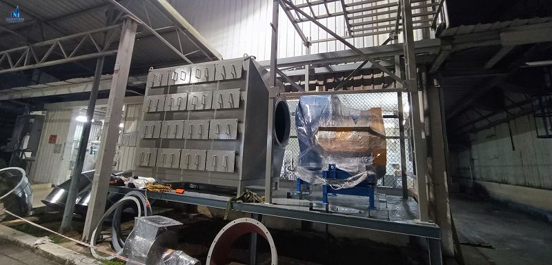Dự án hệ thống xử lý khí thải phòng pha sơn tại Nitori
