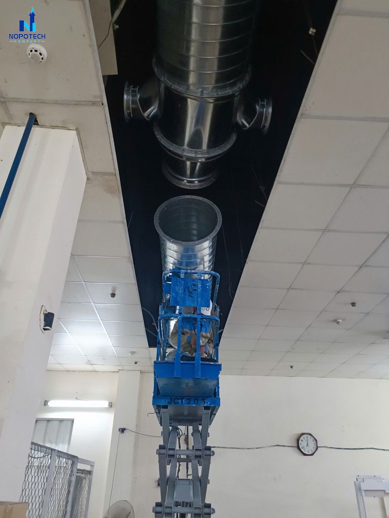 Dự án hệ thống xử lý khí thải phòng pha sơn tại Nitori