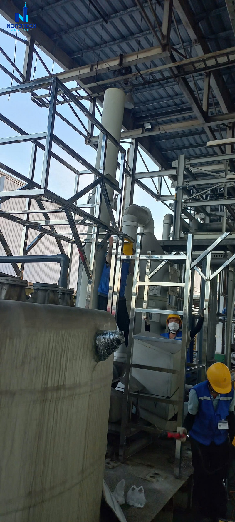 Cải tạo 4 hệ thống hấp thụ khí thải chuẩn QCVN cho Meiko Việt Nam