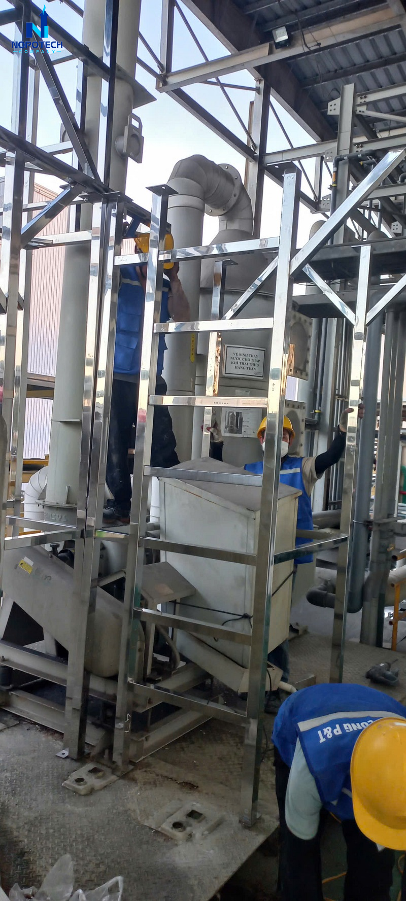 Cải tạo 4 hệ thống hấp thụ khí thải chuẩn QCVN cho Meiko Việt Nam