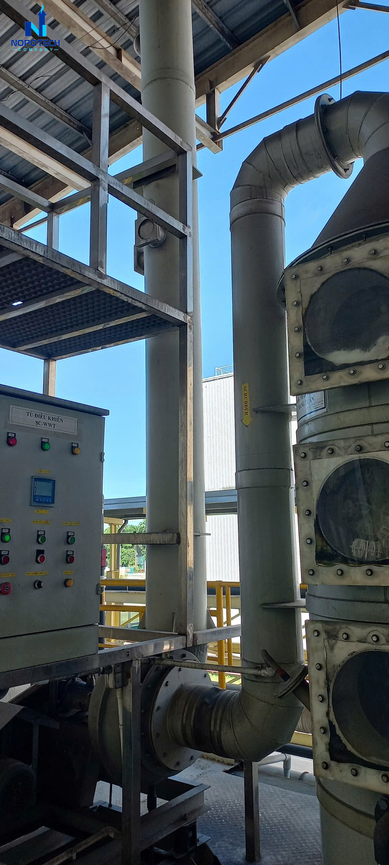 Cải tạo 4 hệ thống hấp thụ khí thải chuẩn QCVN cho Meiko Việt Nam