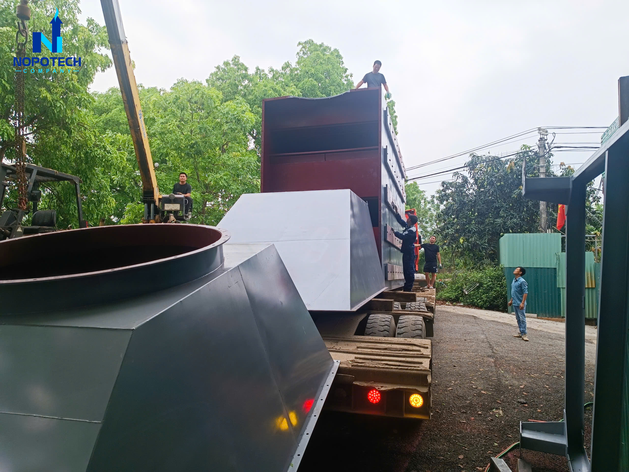 Dự án hệ thống tháp hấp phụ xử lý khí thải nhà máy giấy Quảng Bình