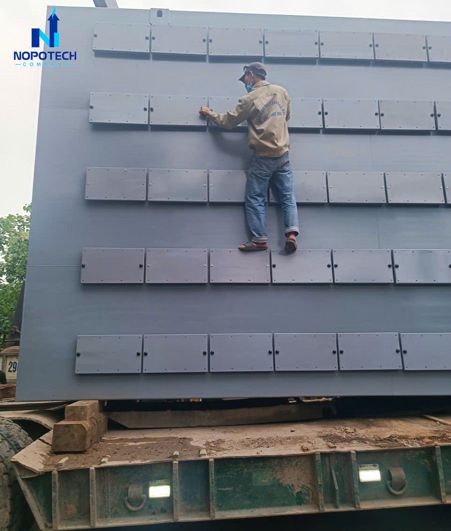 Dự án hệ thống tháp hấp phụ xử lý khí thải nhà máy giấy Quảng Bình