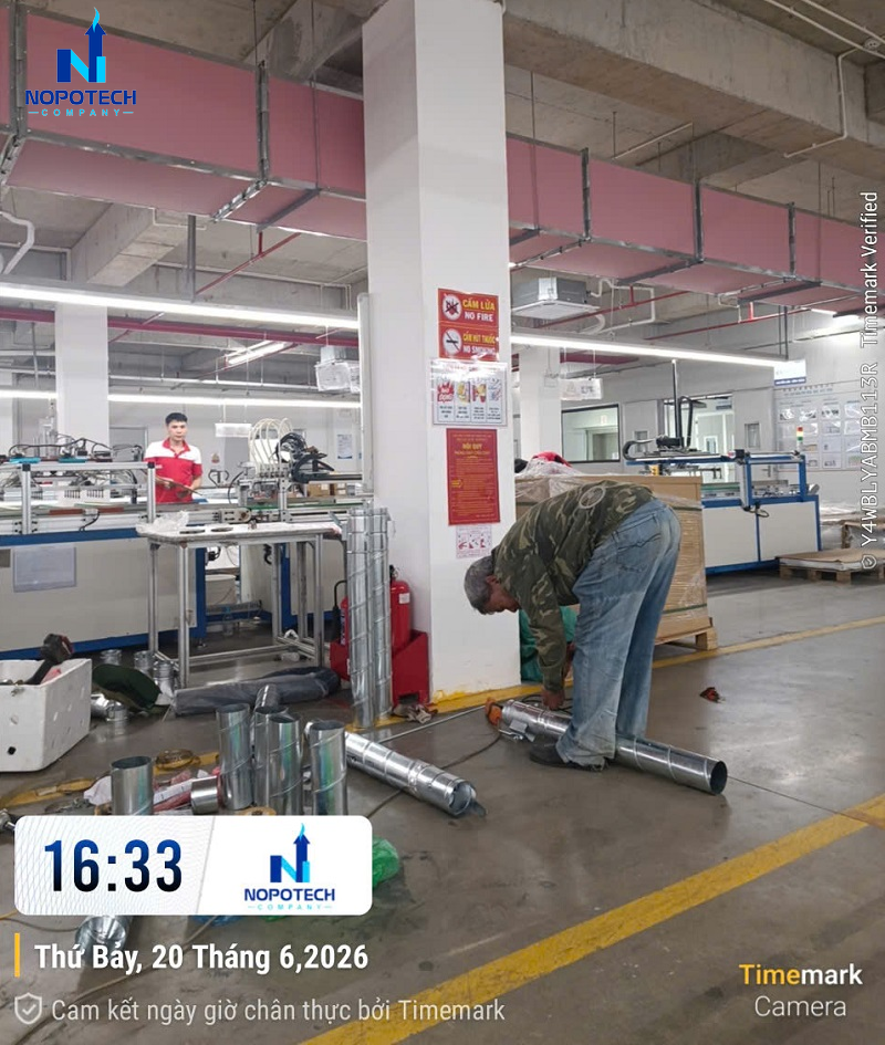 Dự án hệ thống xử lý khí thải xưởng hàn tại TORSHARE Việt Nam