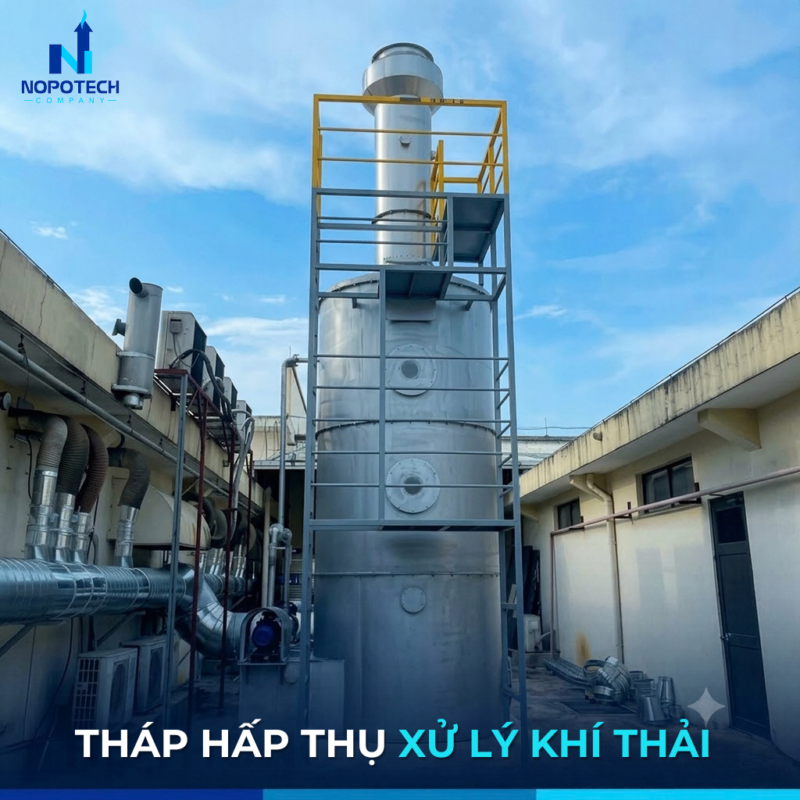 Hệ thống xử lý khí thải nhà máy sản xuất thuốc bảo vệ thực vật
