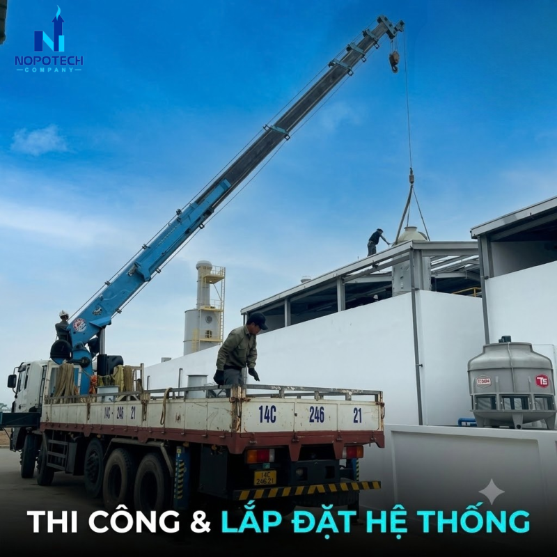 Hệ thống xử lý khí thải nhà máy sản xuất thuốc bảo vệ thực vật