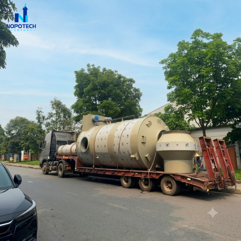Hệ thống xử lý khí thải nhà máy sản xuất thuốc bảo vệ thực vật