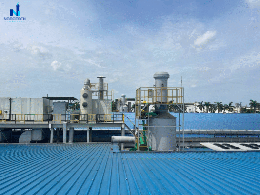 dự án lắp đặt tháp hấp thụ