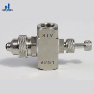 Béc phun nguyên tử hỗn hợp khí và nước 6 lỗ inox 304