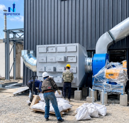 Dự án hệ thống xử lý khí thải lò hàn tại công ty JIFU Việt Nam