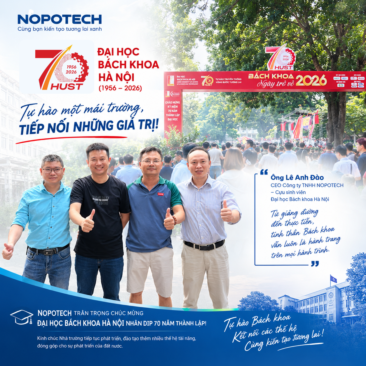 kỷ niệm 70 năm thành lập đại học bách khoa hà nội