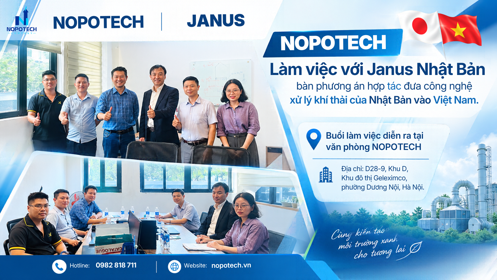 NOPOTECH làm việc với Janus Nhật Bản